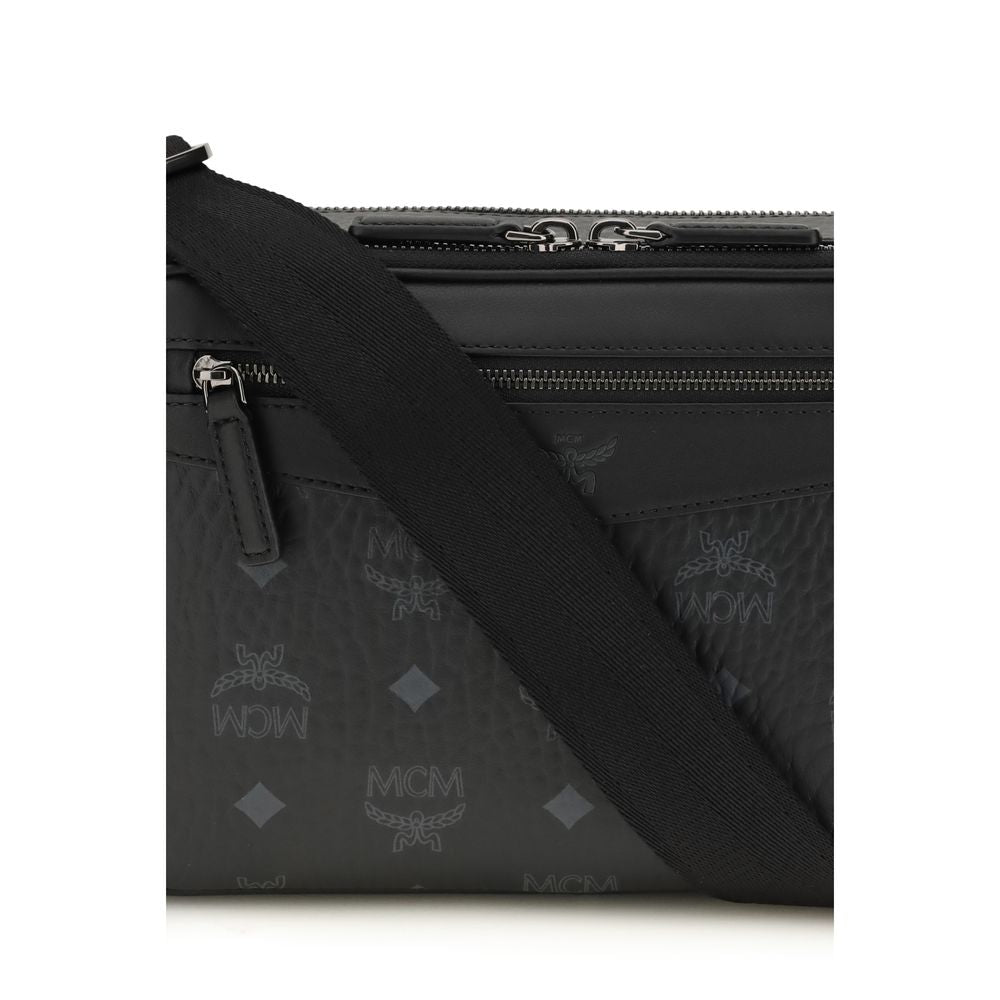 MCM Black Fabric Shoulder Bag | Regal Royce