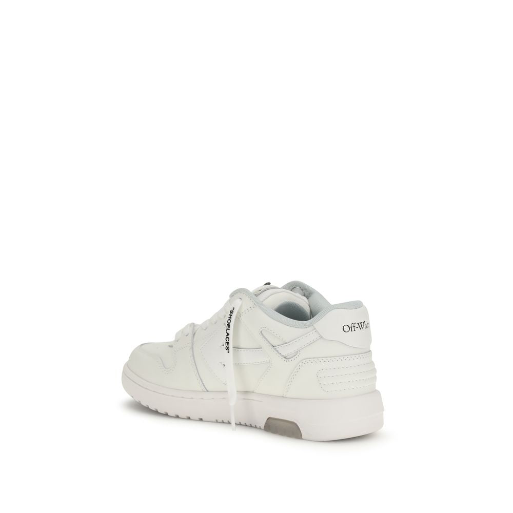 Off-White White Calf Leather Bos Taurus Athletic Sneakers | Regal Royce