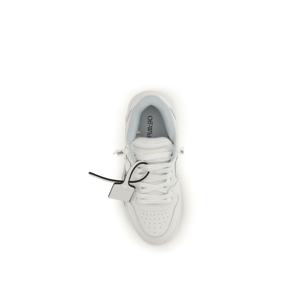 Off-White White Calf Leather Bos Taurus Athletic Sneakers | Regal Royce