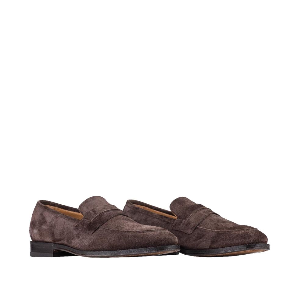 Salvatore Ferragamo Brown Leather Slip-On Loafers | Regal Royce
