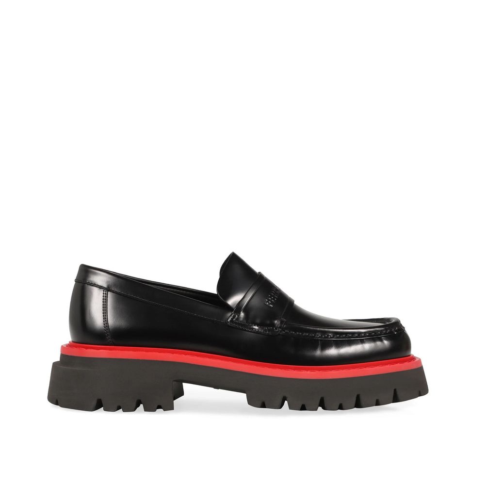 Salvatore Ferragamo Black Leather Platform Loafers | Regal Royce