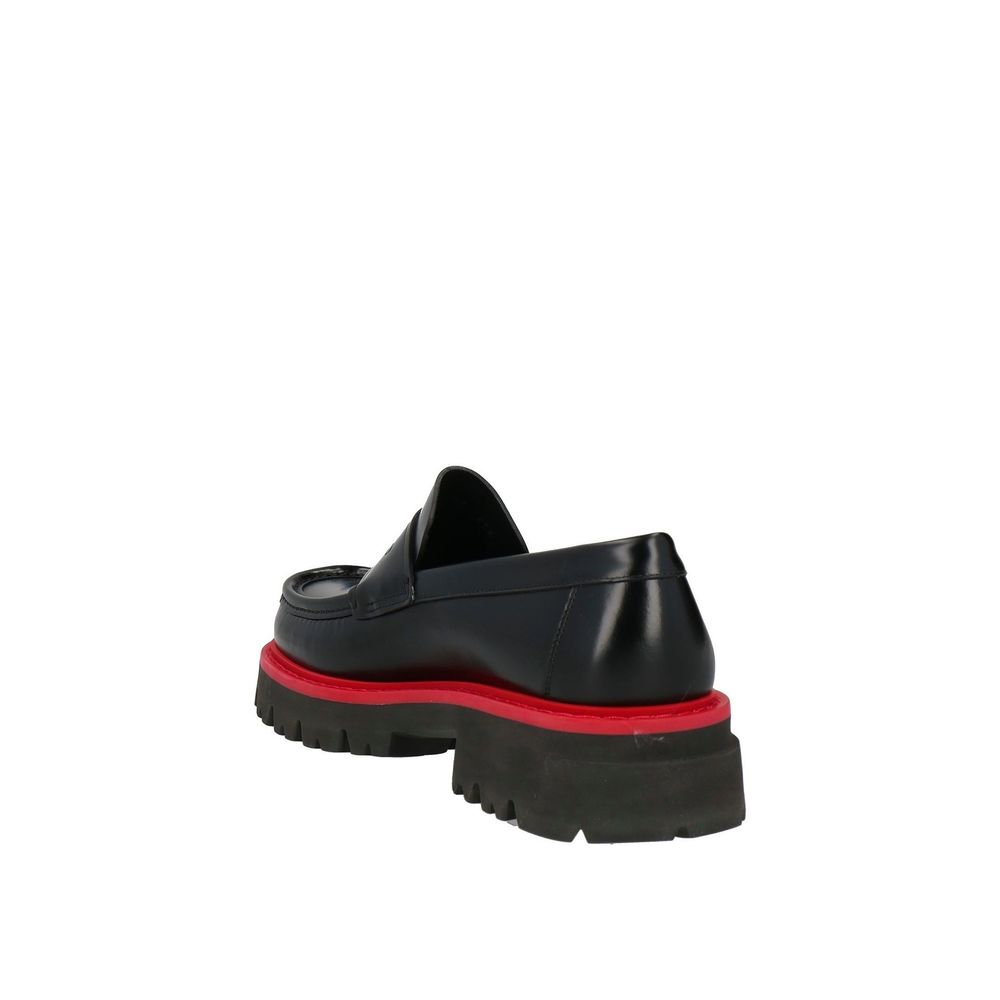 Salvatore Ferragamo Black Leather Platform Loafers | Regal Royce