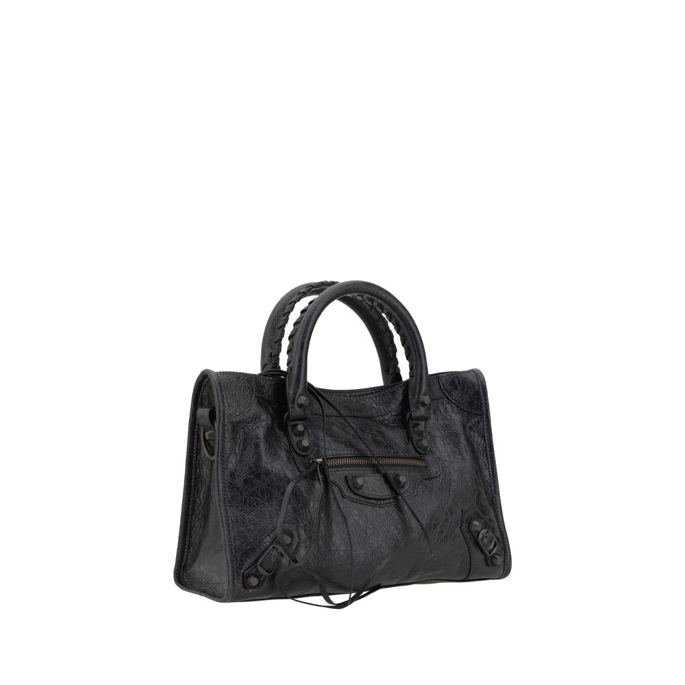 Balenciaga Black Calf Leather Bos Taurus Shoulder Bag | Regal Royce
