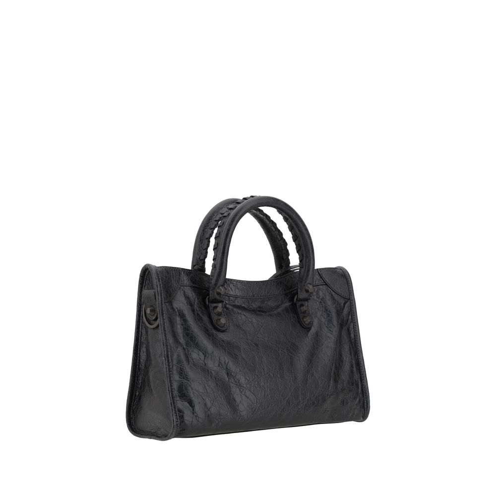 Balenciaga Black Calf Leather Bos Taurus Shoulder Bag | Regal Royce