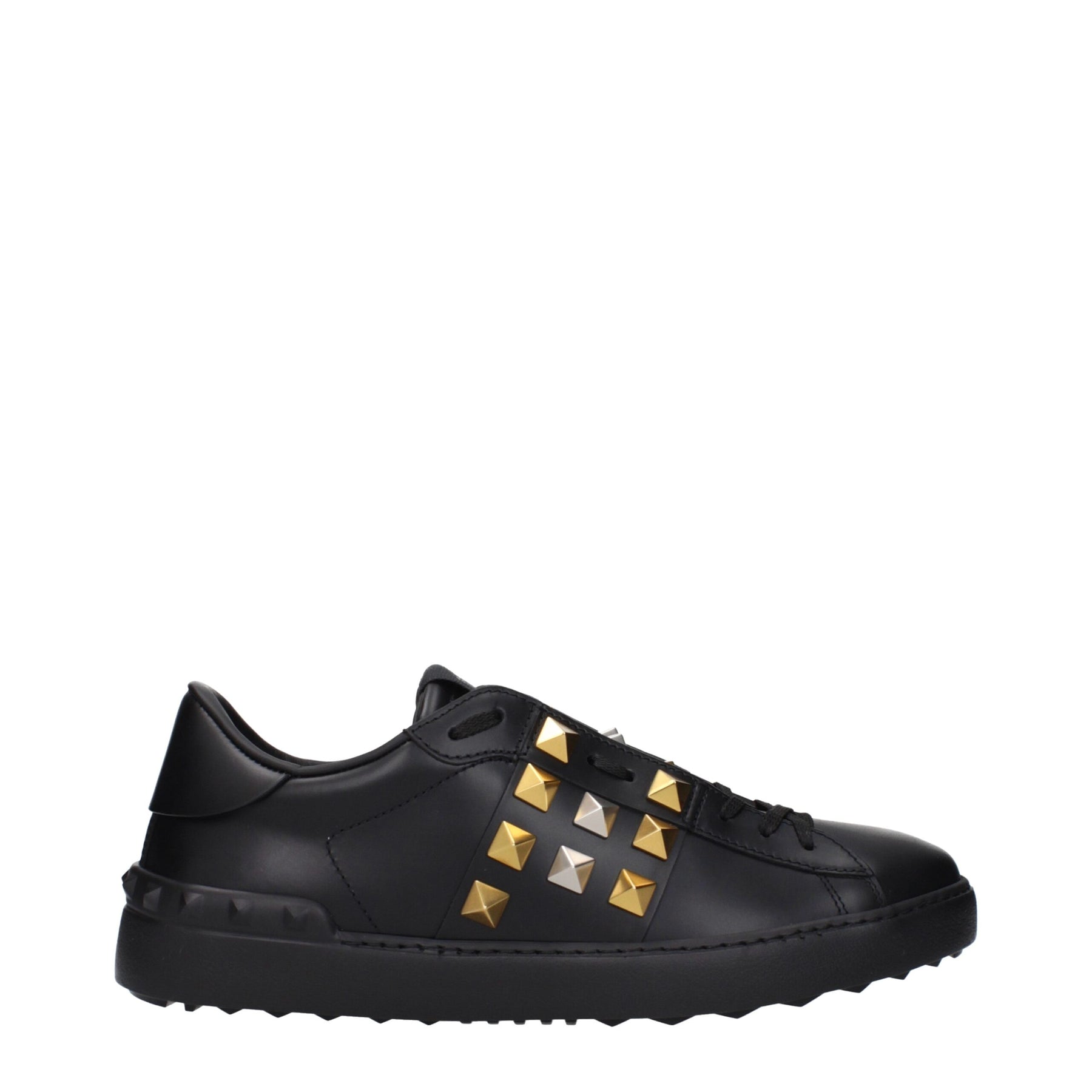 Valentino Garavani Black Leather Sneakers | Regal Royce