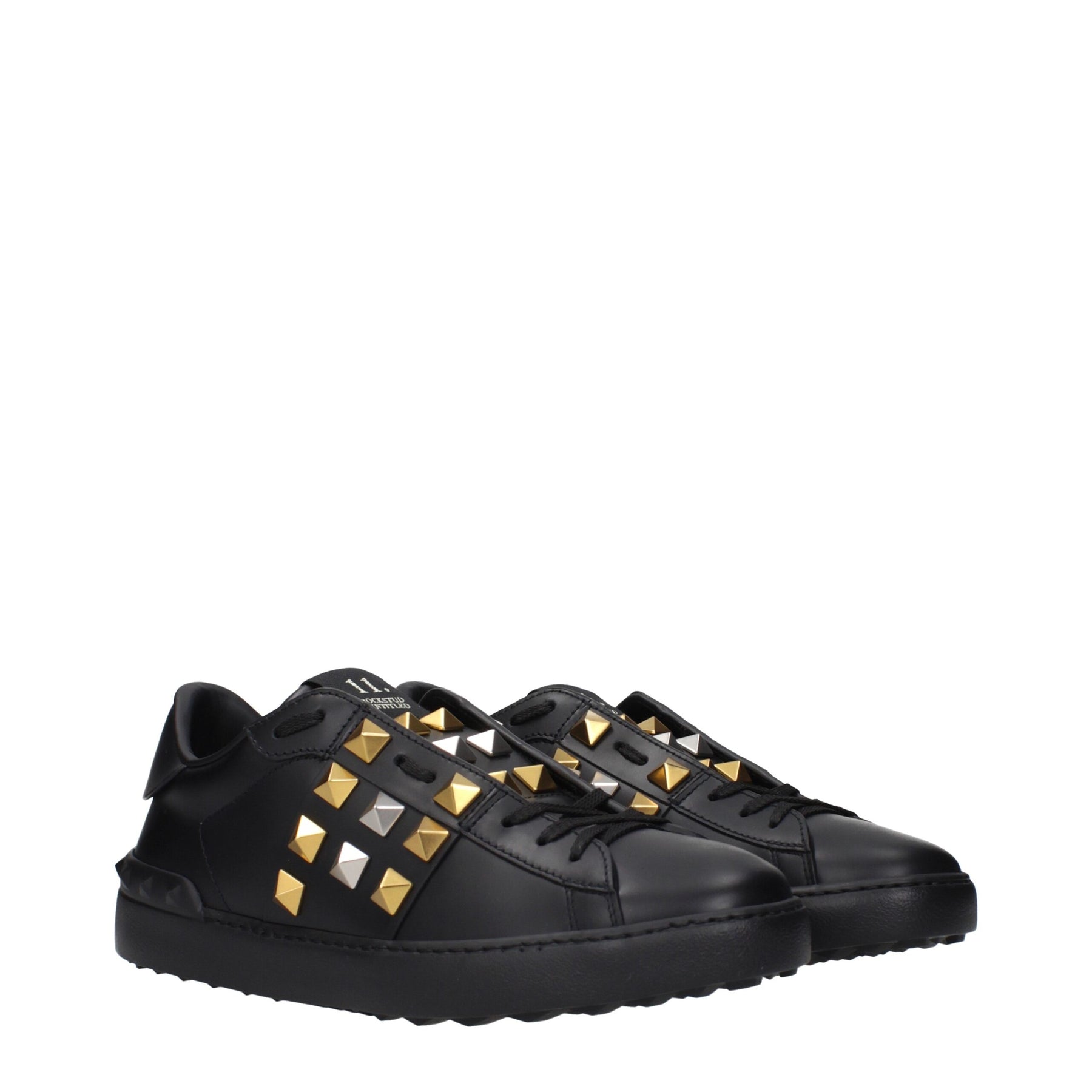 Valentino Garavani Black Leather Sneakers | Regal Royce