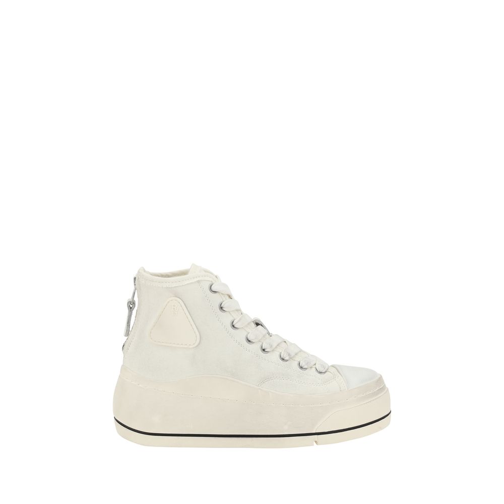 R13 Beige Polyethylene High Top Sneakers | Regal Royce