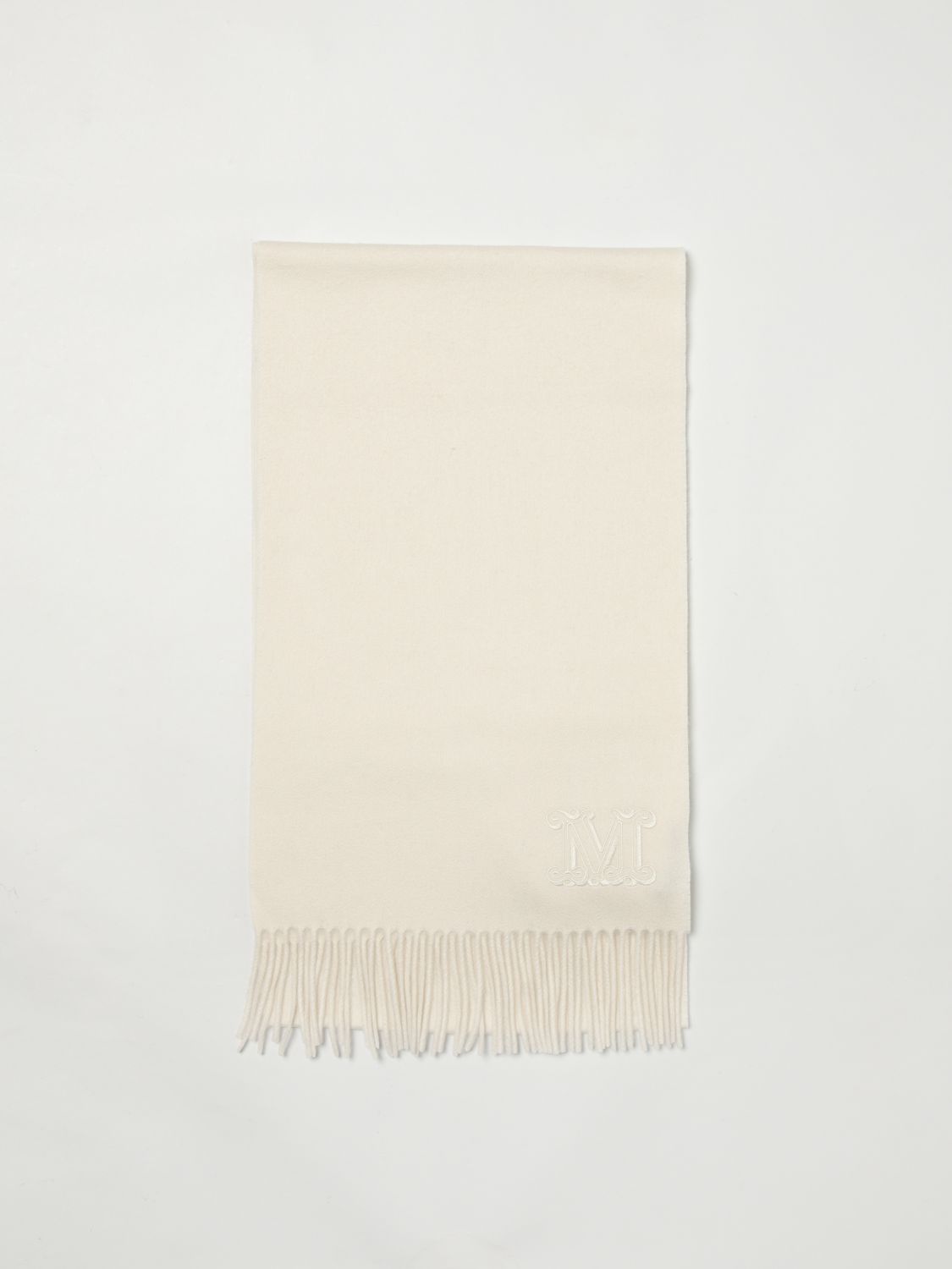 Max Mara White Cashmere Scarf | Regal Royce