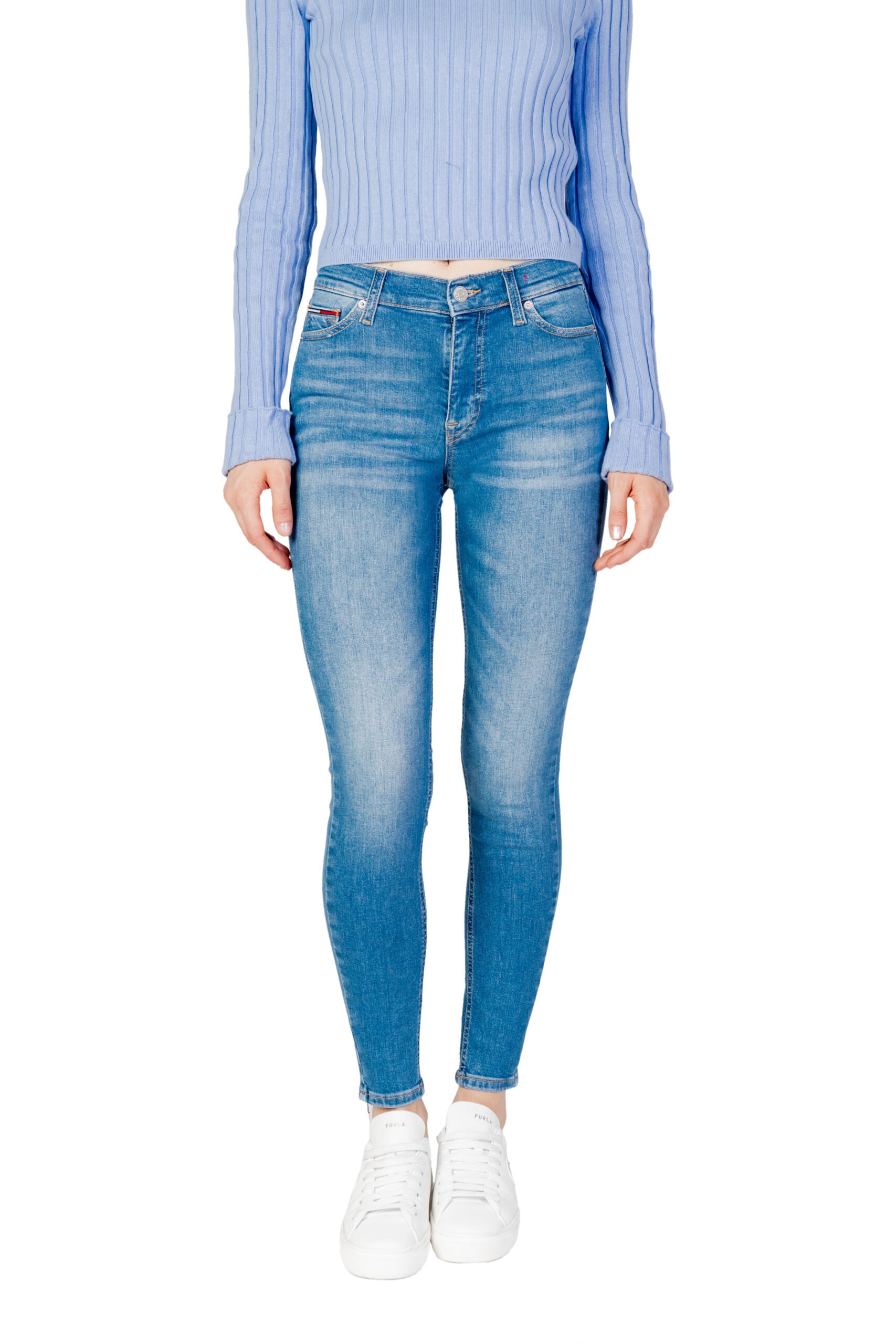 Tommy Hilfiger Light Blue Cotton Skinny Jeans | Regal Royce