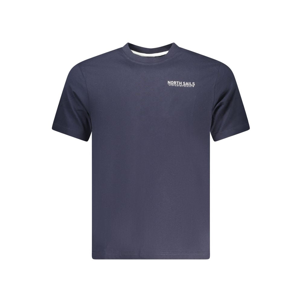North Sails Blue Cotton Men T-Shirt | Regal Royce