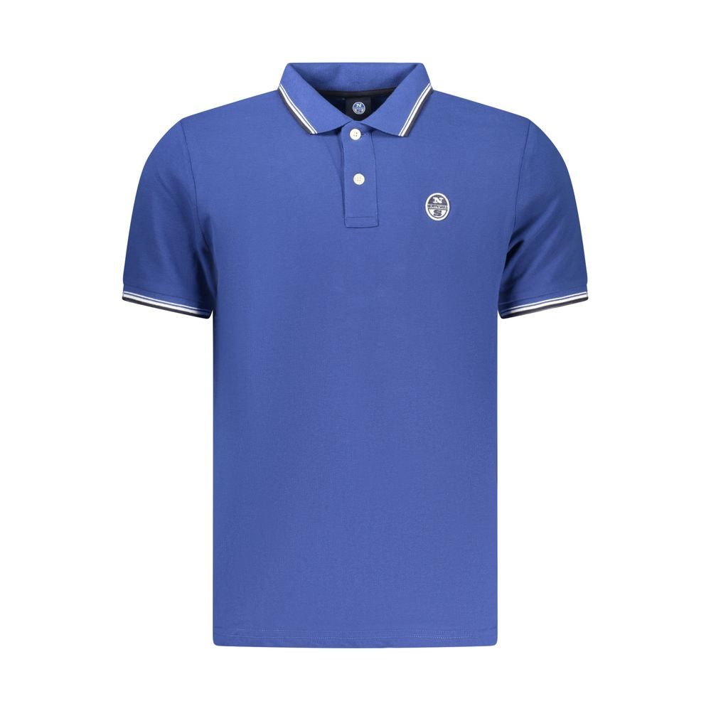 North Sails Blue Cotton Men Polo Shirt | Regal Royce