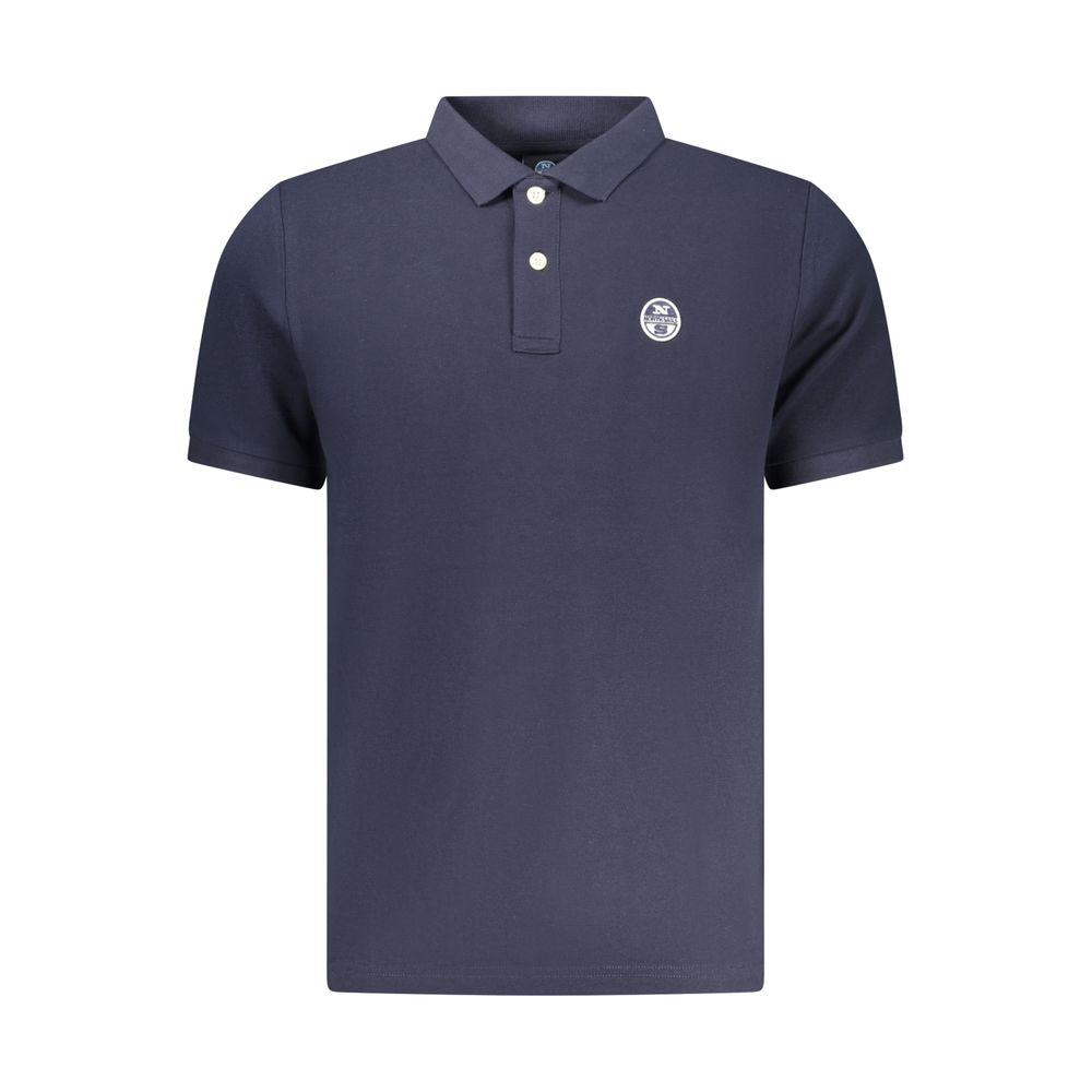 North Sails Blue Cotton Men Polo Shirt | Regal Royce