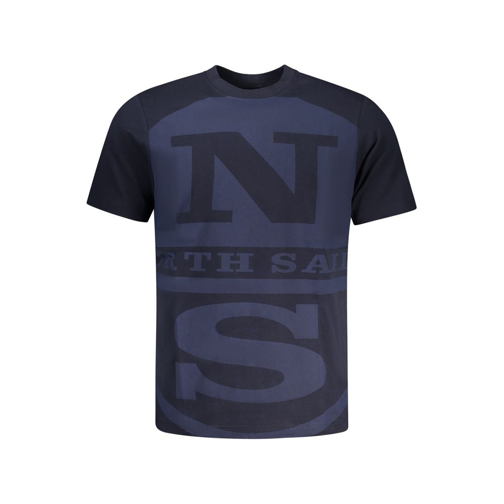 North Sails Blu Cotton Men T-Shirt | Regal Royce