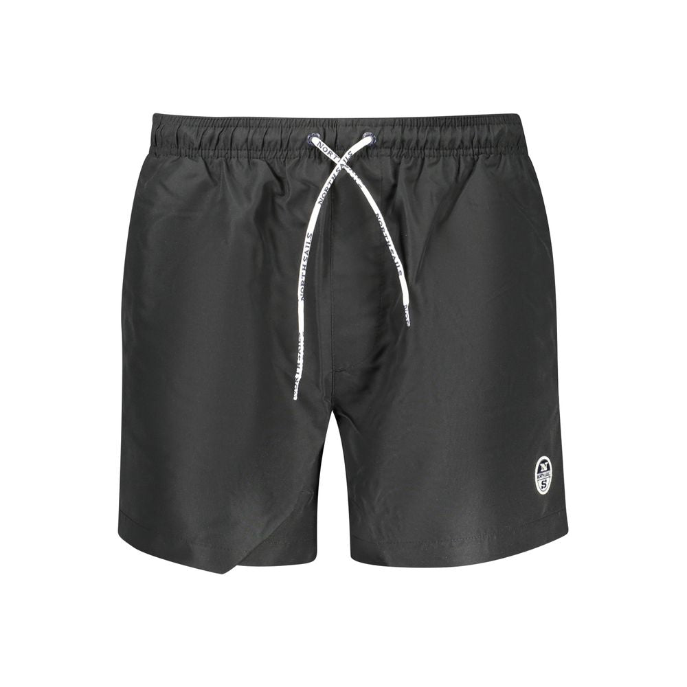 North Sails Black Polyester Men's Swim Boxer | Regal Royce