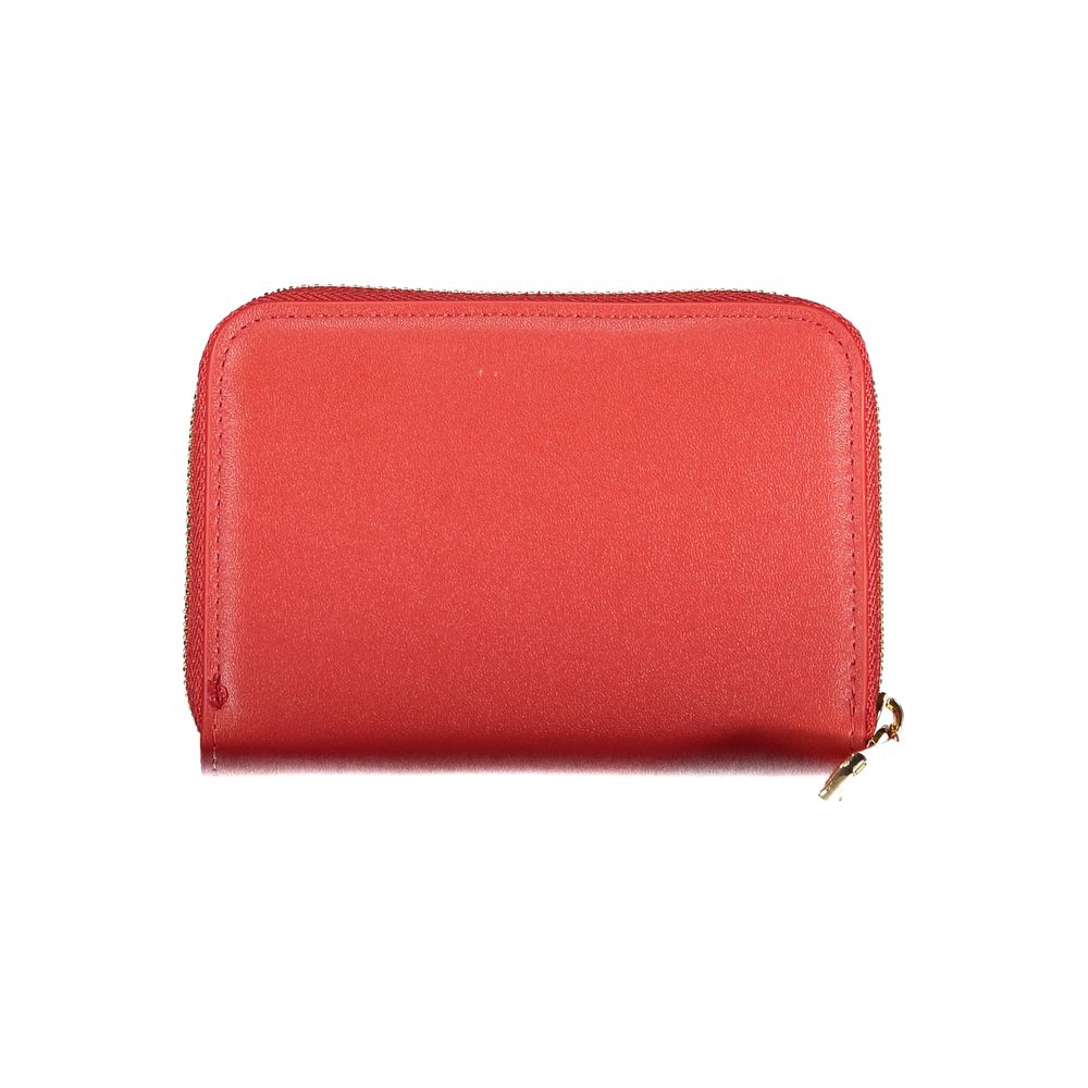 Mario Valentino Rosso Polyurethane Women Wallet | Regal Royce