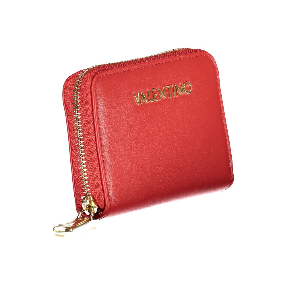 Mario Valentino Rosso Polyurethane Women Wallet | Regal Royce