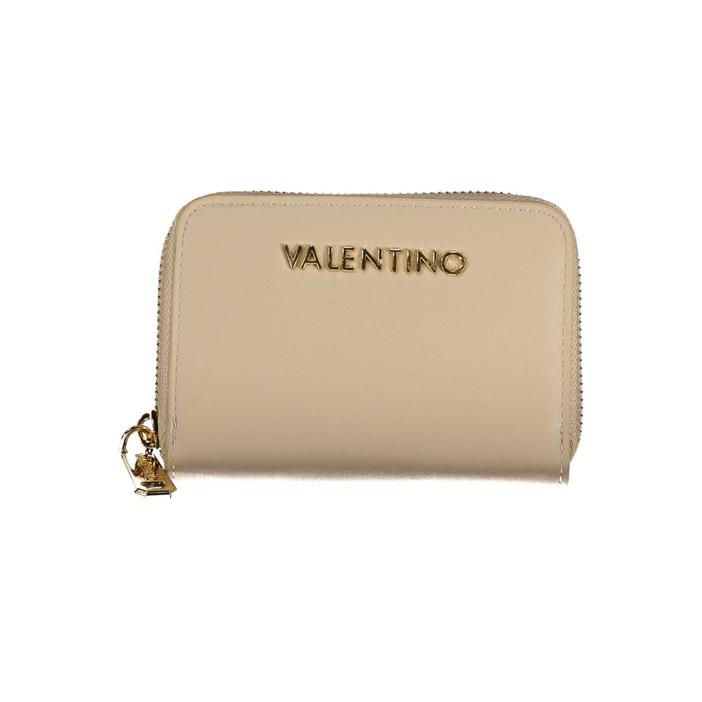 Mario Valentino Beige Polyurethane Women Wallet | Regal Royce