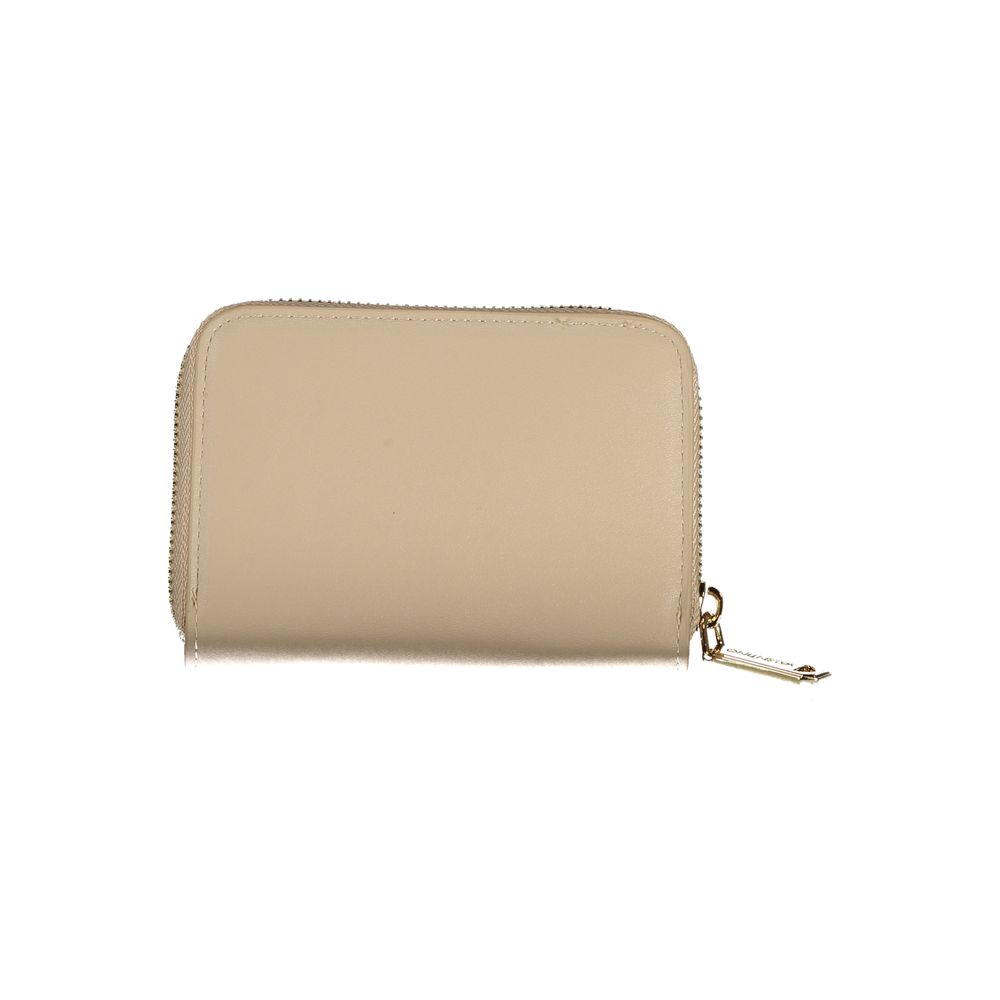 Mario Valentino Beige Polyurethane Women Wallet | Regal Royce
