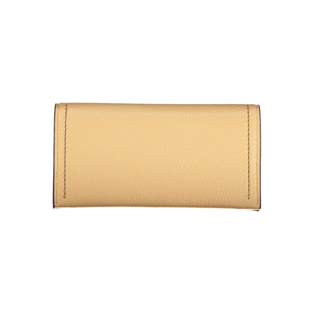 Mario Valentino Beige Polyurethane Women Wallet | Regal Royce