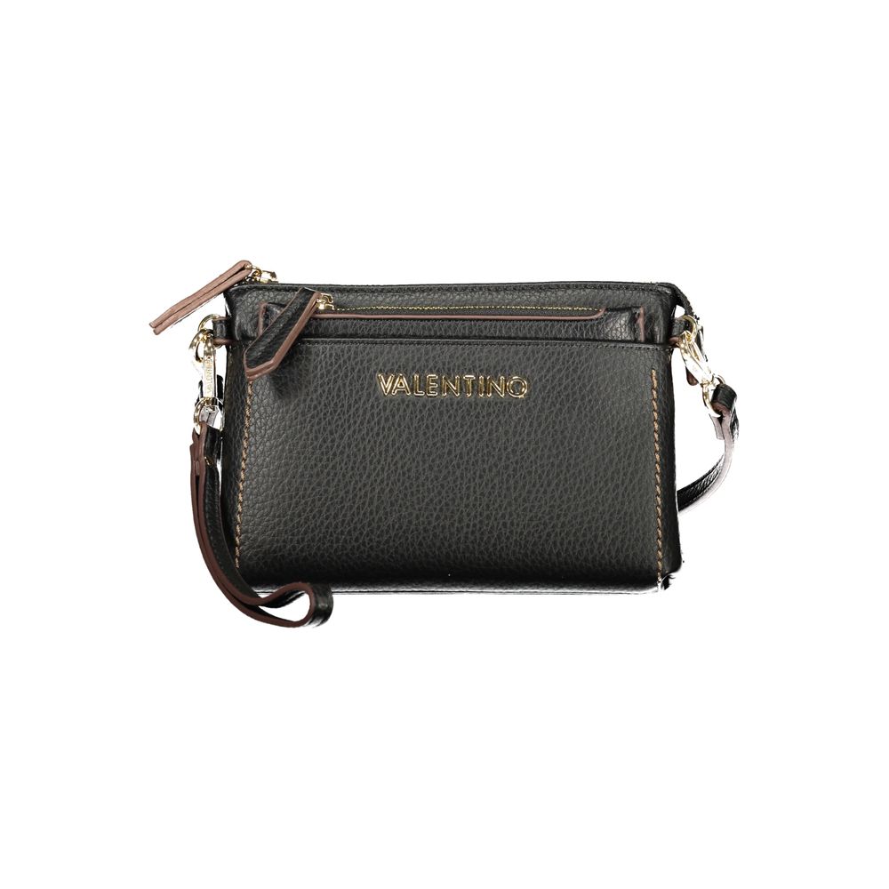 Mario Valentino Black Polyurethane Women's Crossbody Bag | Regal Royce