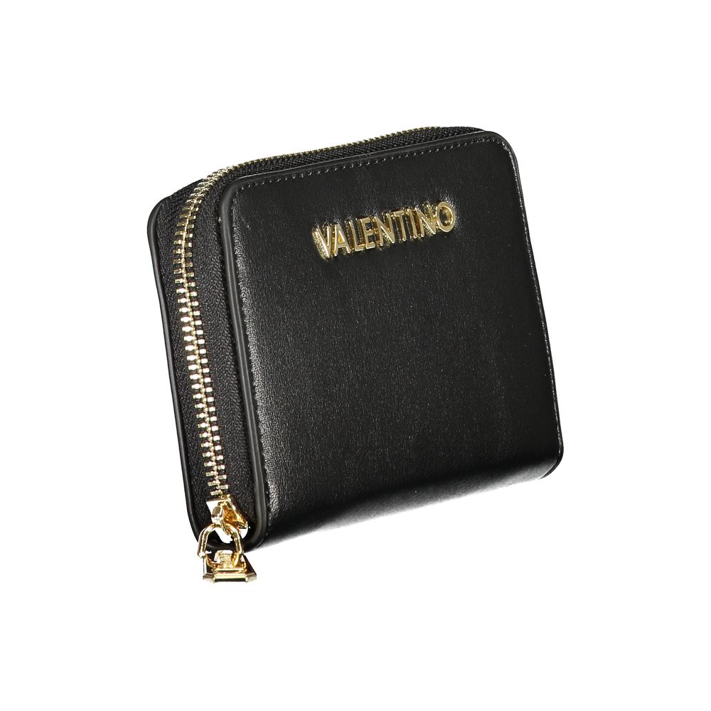 Mario Valentino Black Polyurethane Women Wallet | Regal Royce