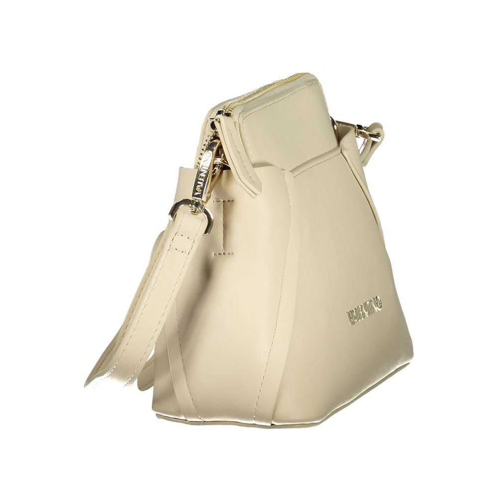 Mario Valentino Beige Polyurethane Women Handbag | Regal Royce