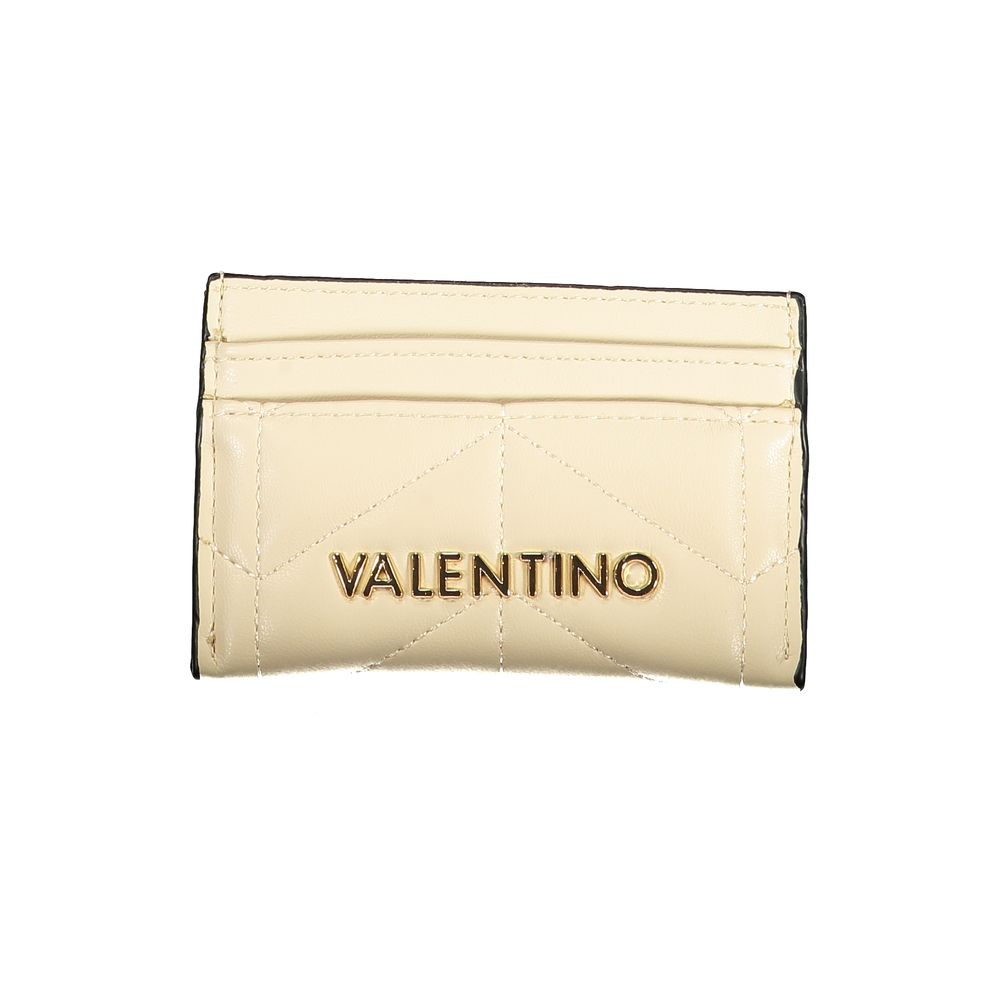 Mario Valentino Beige Polyurethane Women Wallet | Regal Royce