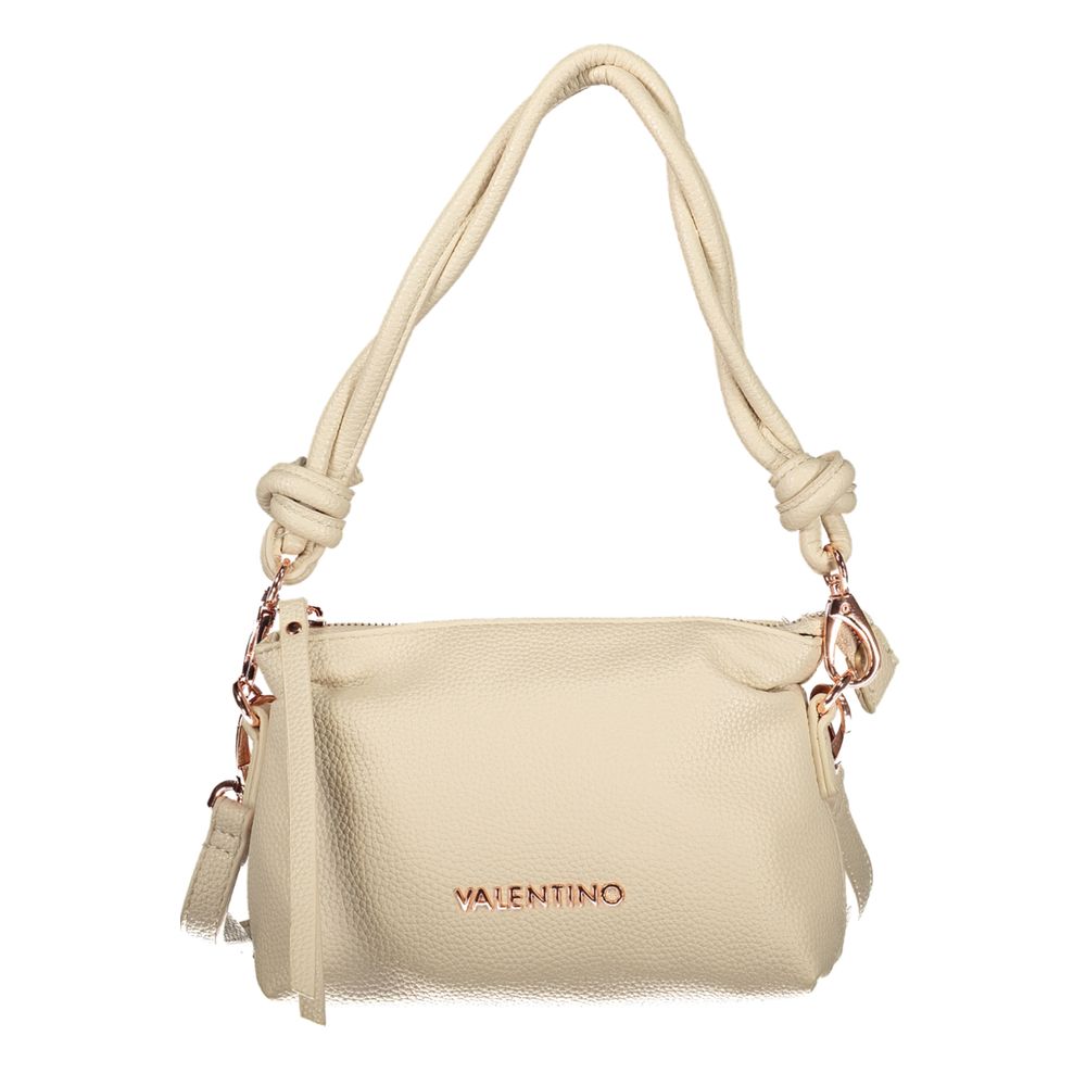 Mario Valentino Beige Polyurethane Women Handbag | Regal Royce