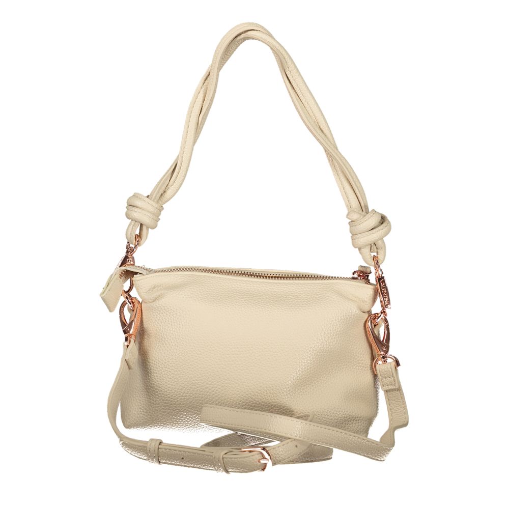 Mario Valentino Beige Polyurethane Women Handbag | Regal Royce