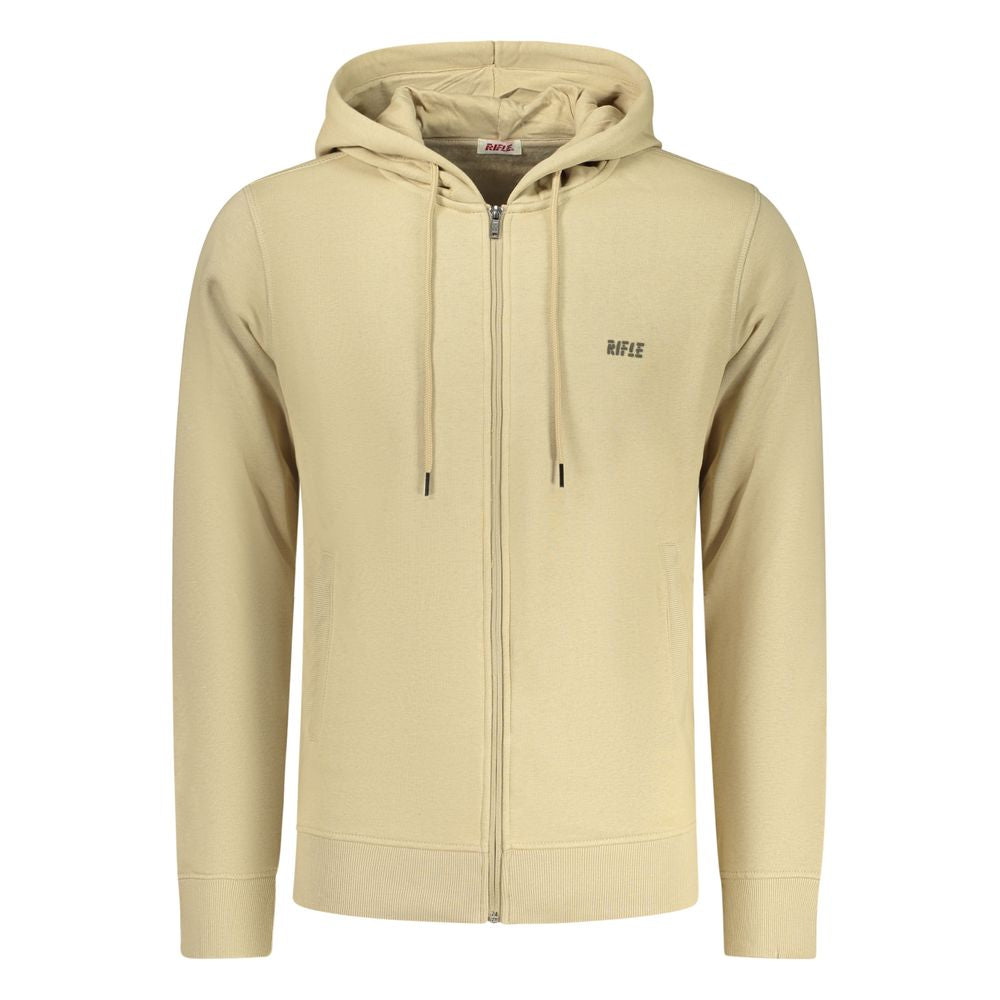 Rifle Beige Cotton Men's Hoodie | Regal Royce