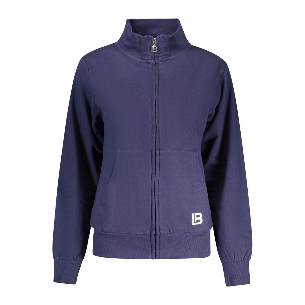 Laura Biagiotti Blu Cotton Women Sweatshirt | Regal Royce