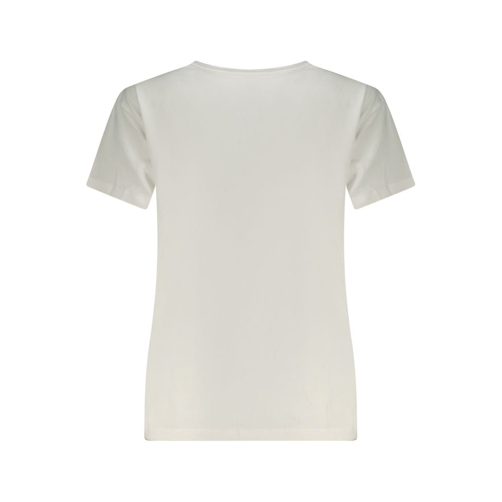 Pepe Jeans Bianco Cotton Women T-Shirt | Regal Royce