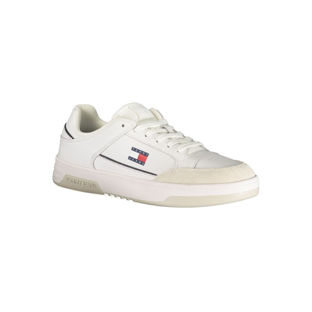 Tommy Hilfiger White Polyurethane Men Sneaker | Regal Royce