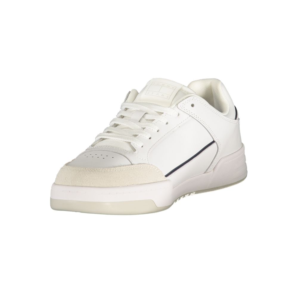 Tommy Hilfiger White Polyurethane Men Sneaker | Regal Royce