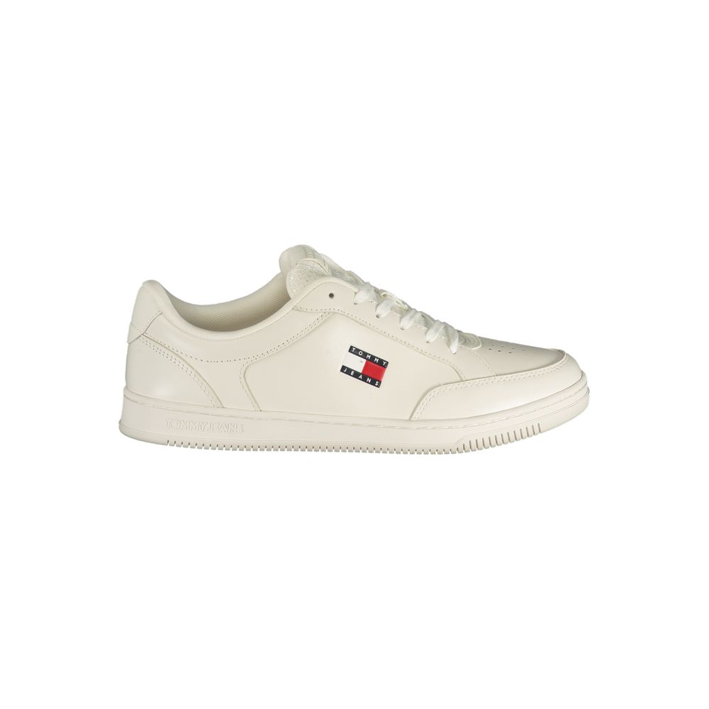 Tommy Hilfiger White Polyurethane Men Sneaker | Regal Royce