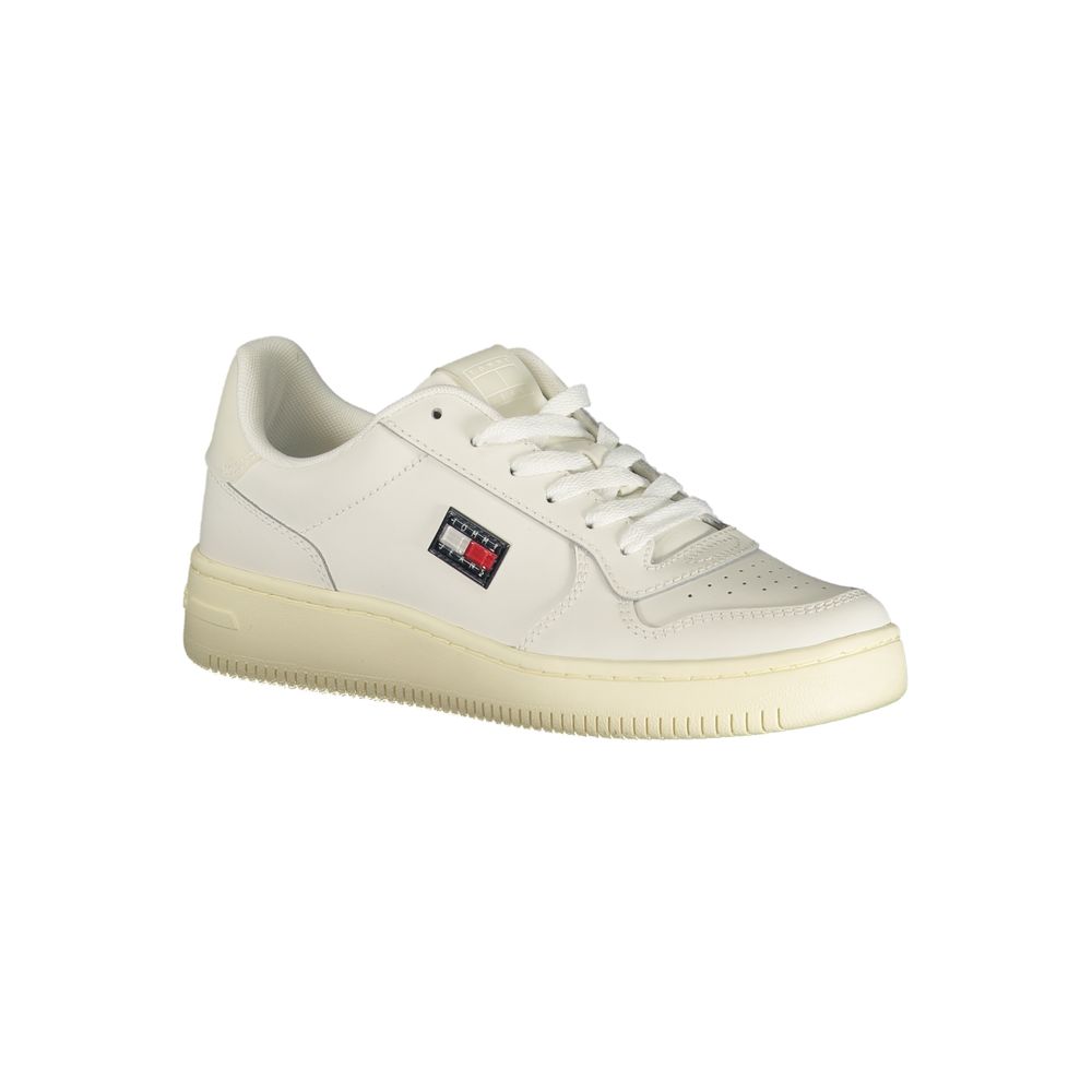 Tommy Hilfiger Bianco Polyurethane Women Sneaker | Regal Royce