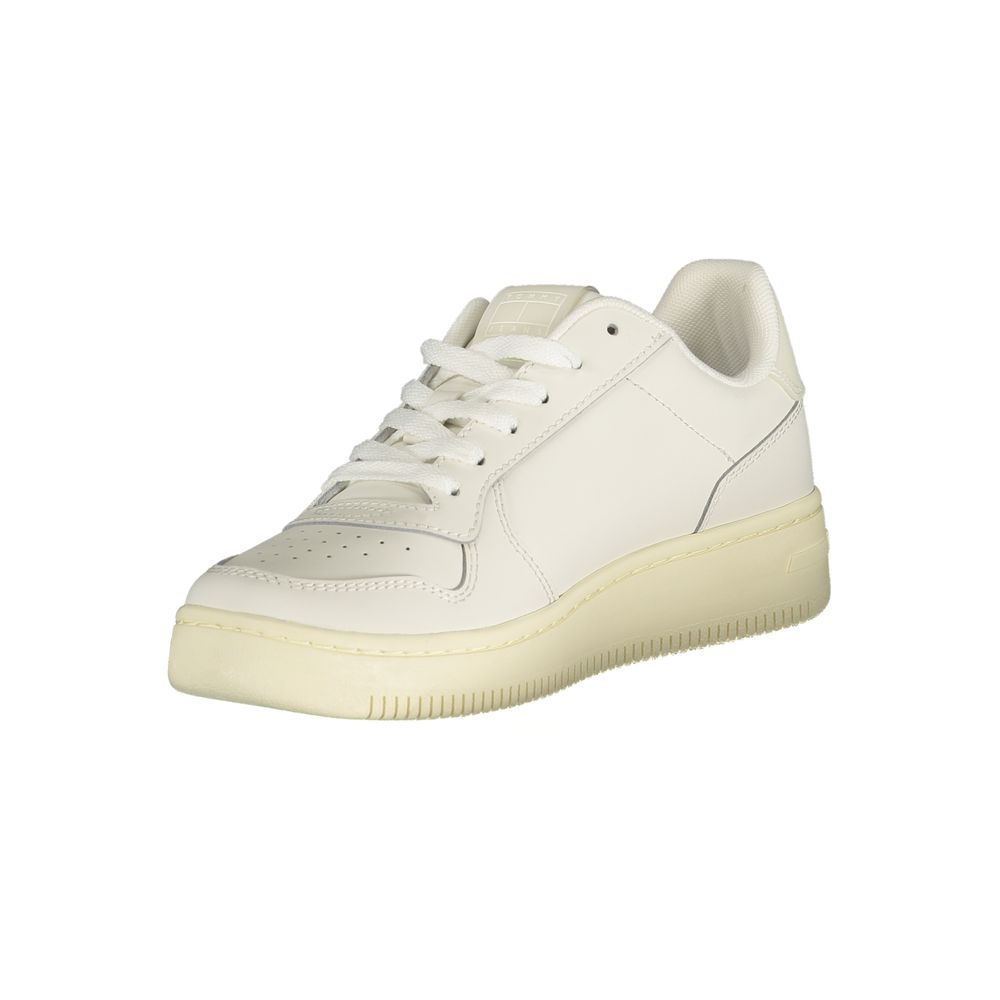 Tommy Hilfiger Bianco Polyurethane Women Sneaker | Regal Royce