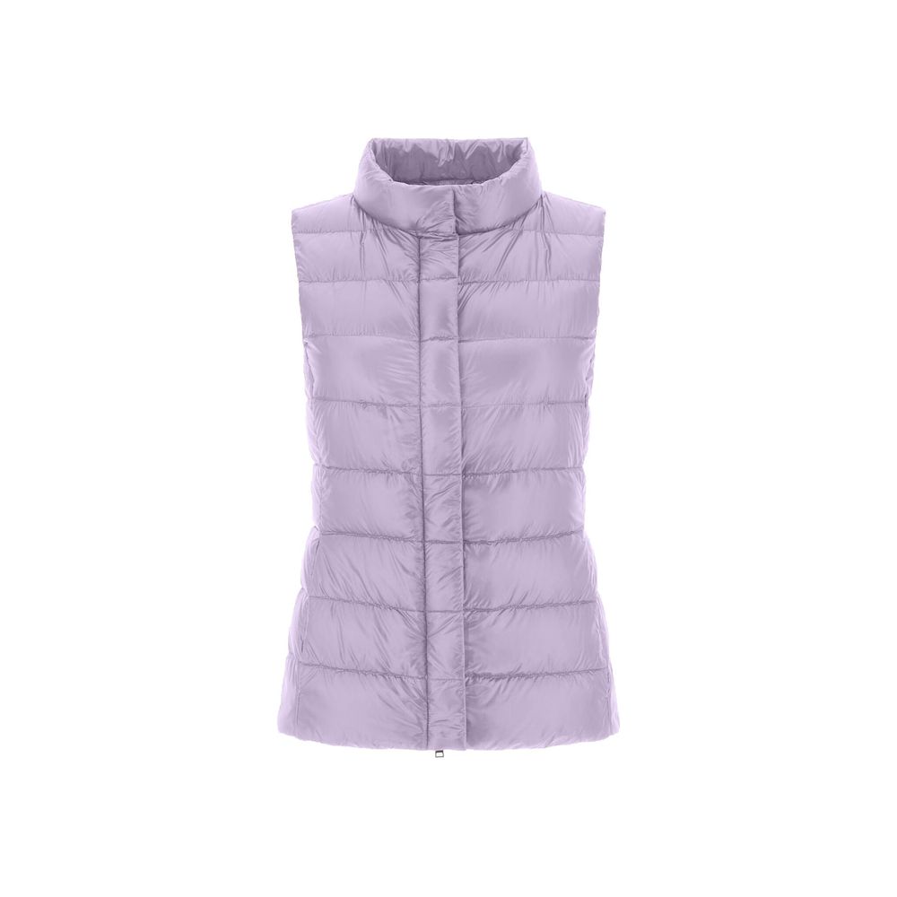 Herno Purple Polyamide Sleveless Jacket | Regal Royce