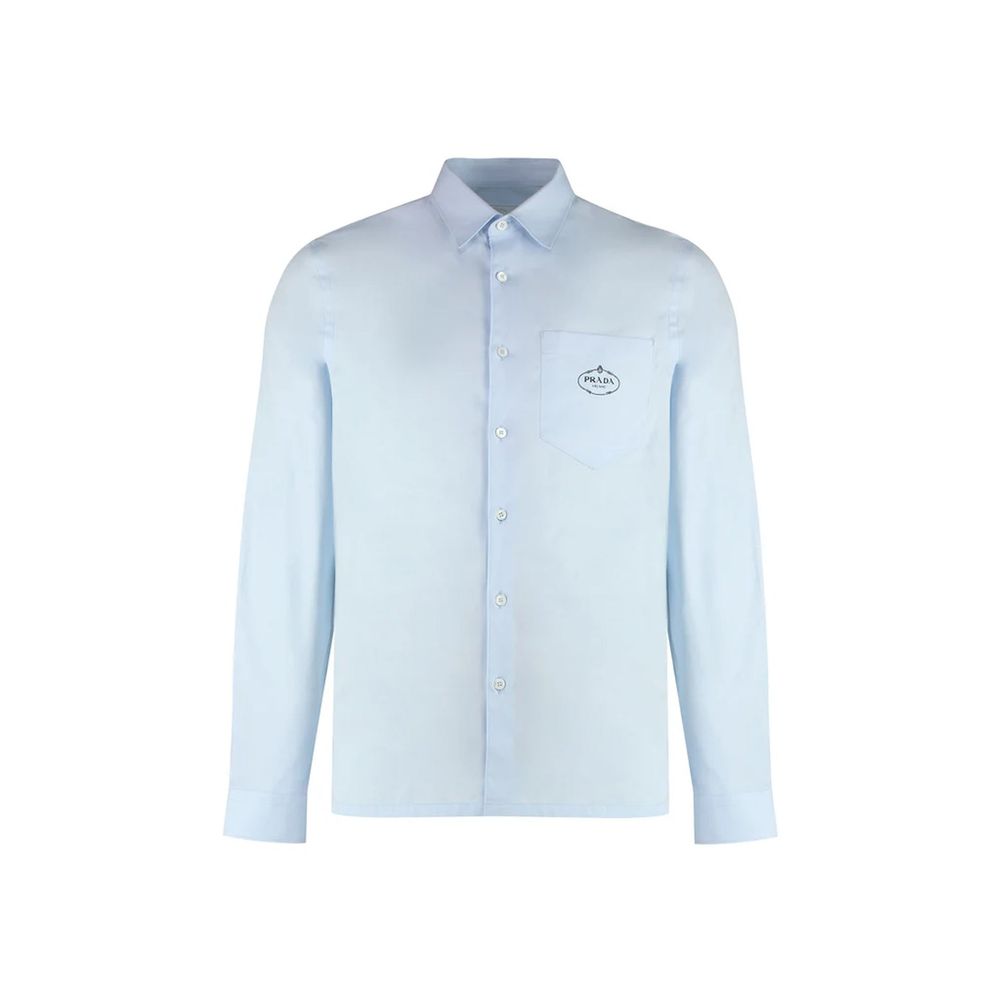 Prada Blue Cotton Dress Shirt | Regal Royce