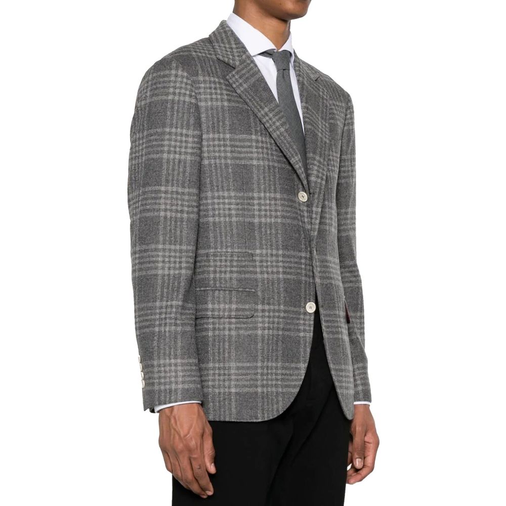 Brunello Cucinelli Gray Cashmere Jackets And Coat | Regal Royce