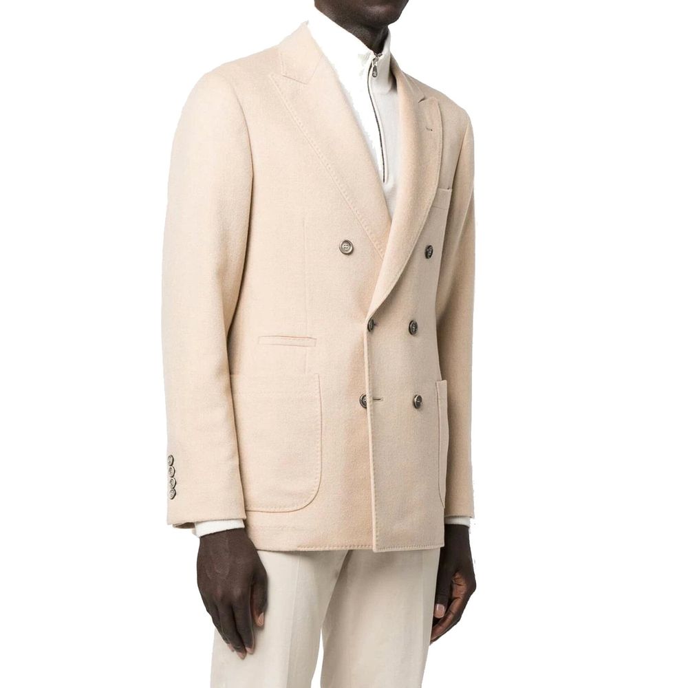 Brunello Cucinelli Beige Wool Coat | Regal Royce