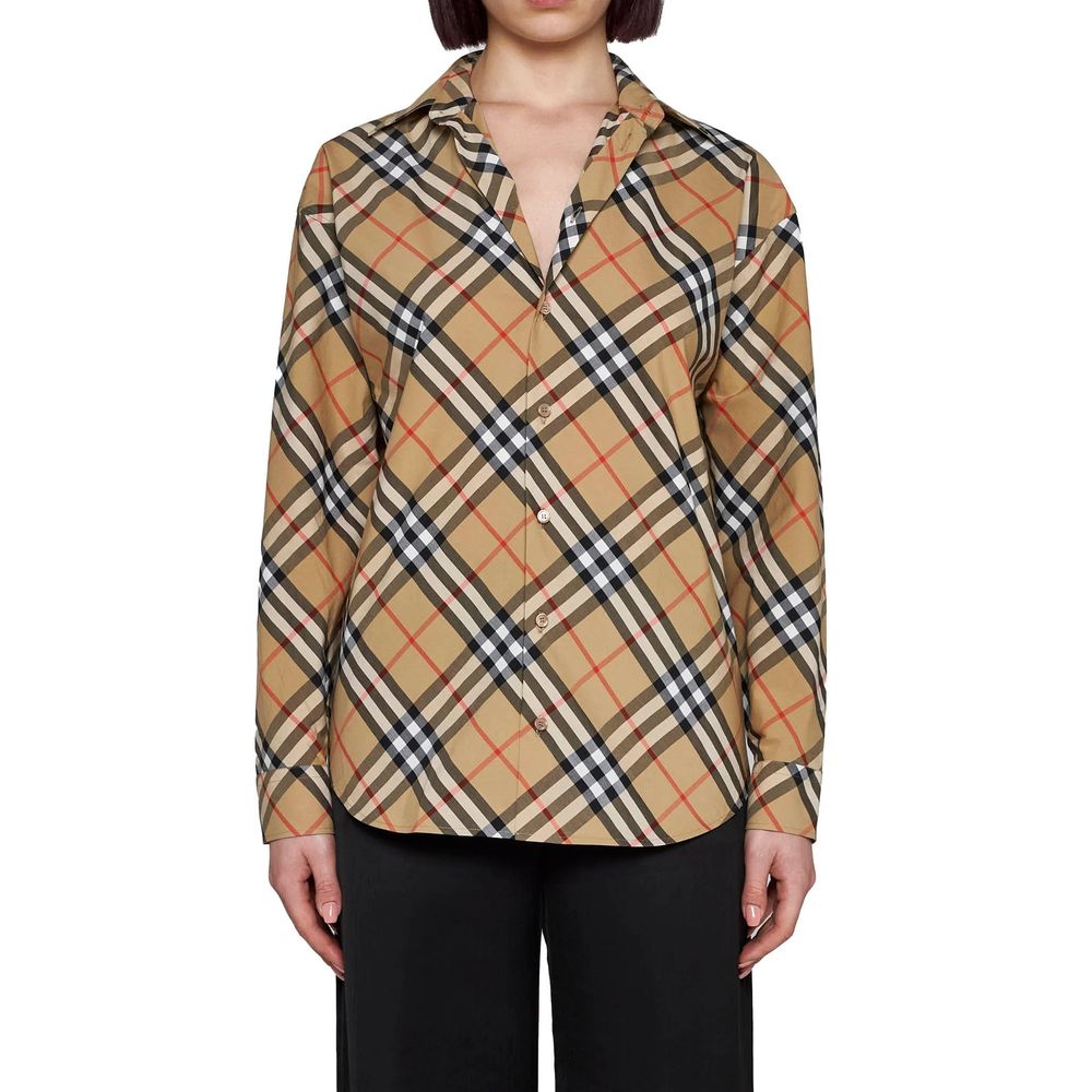 Burberry Brown Cotton Pattern Shirt | Regal Royce