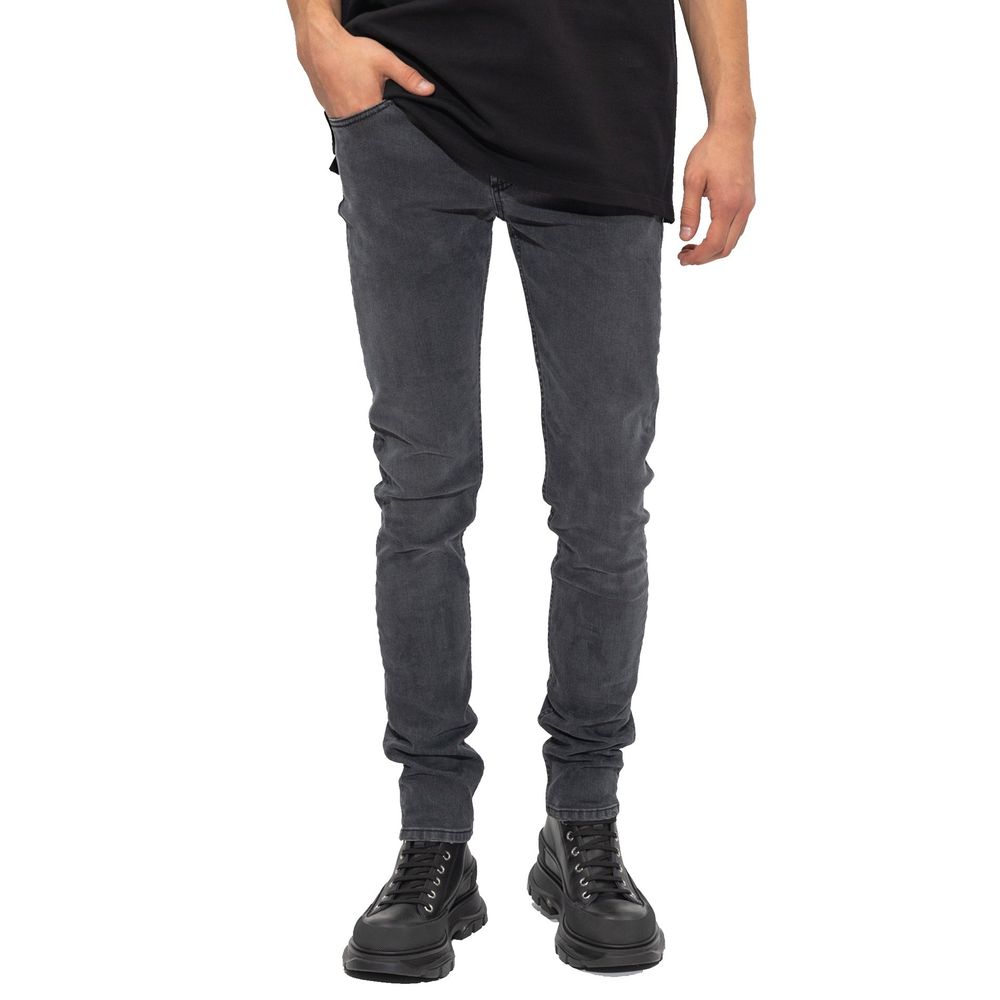 Alexander McQueen Black Cotton Skinny Jeans | Regal Royce