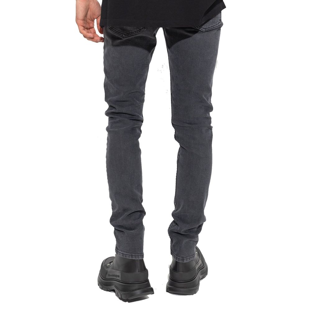 Alexander McQueen Black Cotton Skinny Jeans | Regal Royce