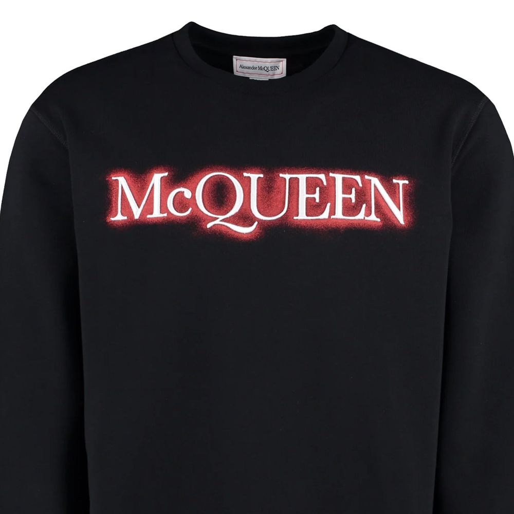 Alexander McQueen Black Cotton Sweatshirt | Regal Royce