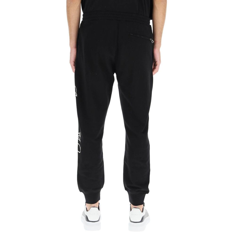 Alexander McQueen Black Cotton Athletic Pants | Regal Royce