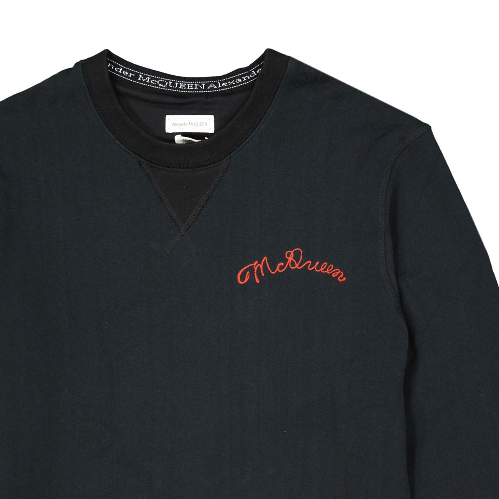 Alexander McQueen Black Cotton Sweatshirt | Regal Royce