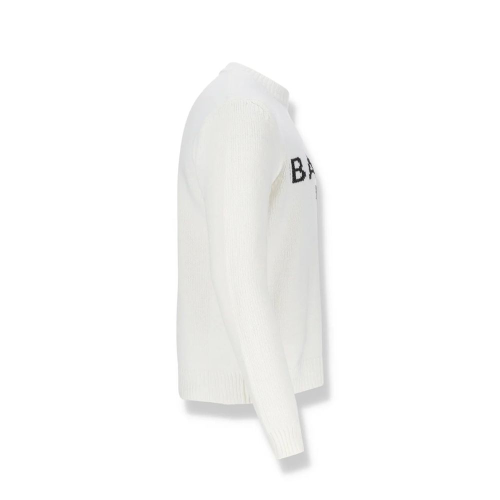 Balmain White Cotton Sweatshirt | Regal Royce