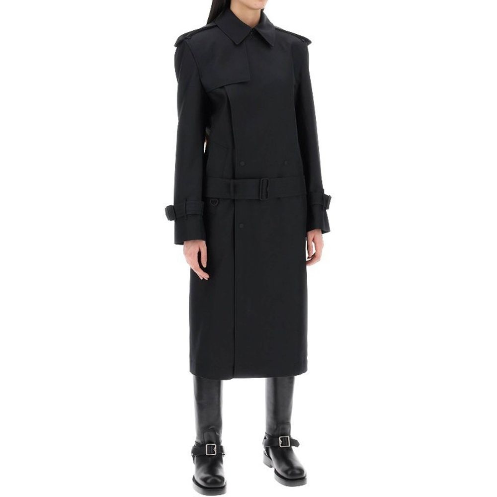 Burberry Black Polyester Coat | Regal Royce