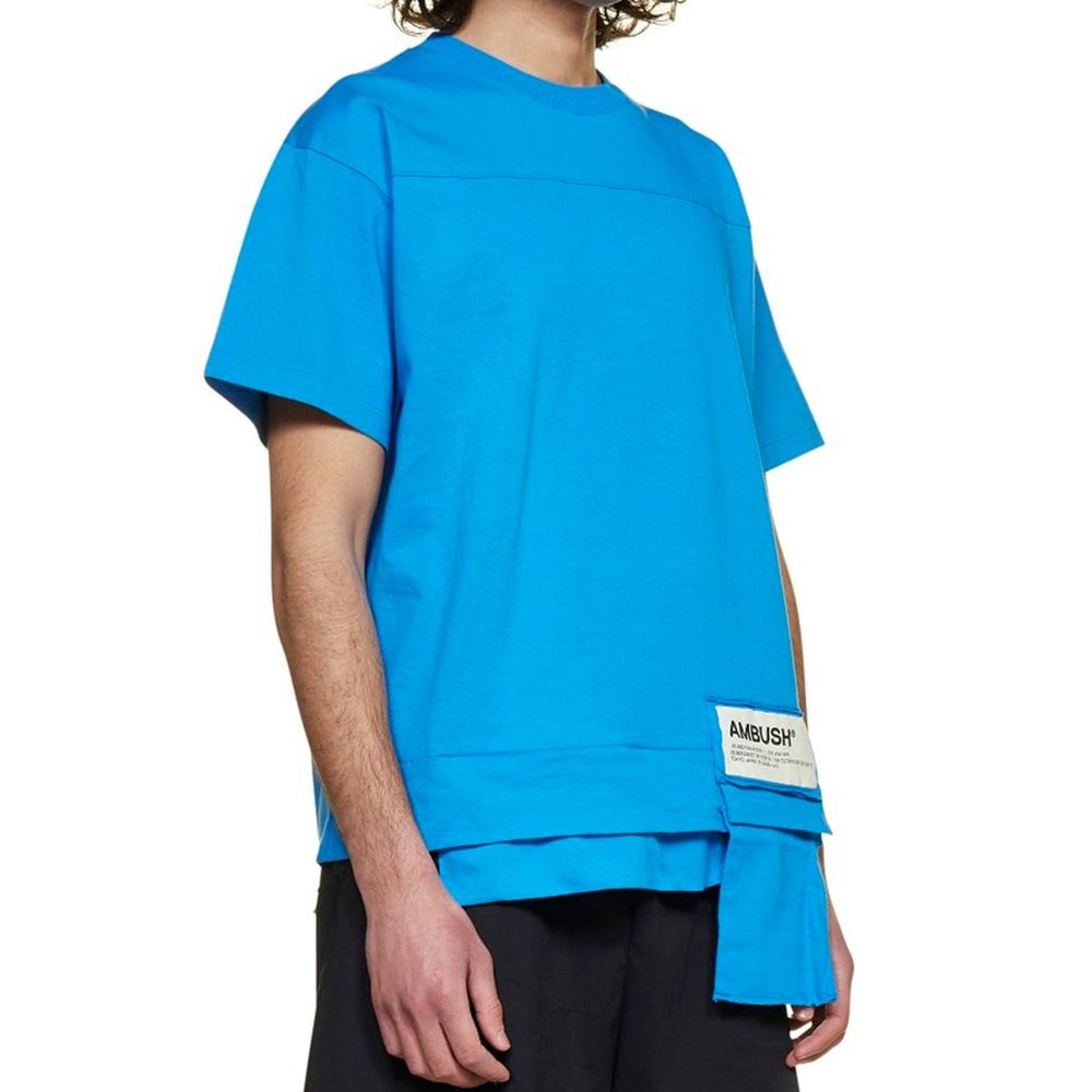 Ambush Blue Cotton T-Shirt | Regal Royce